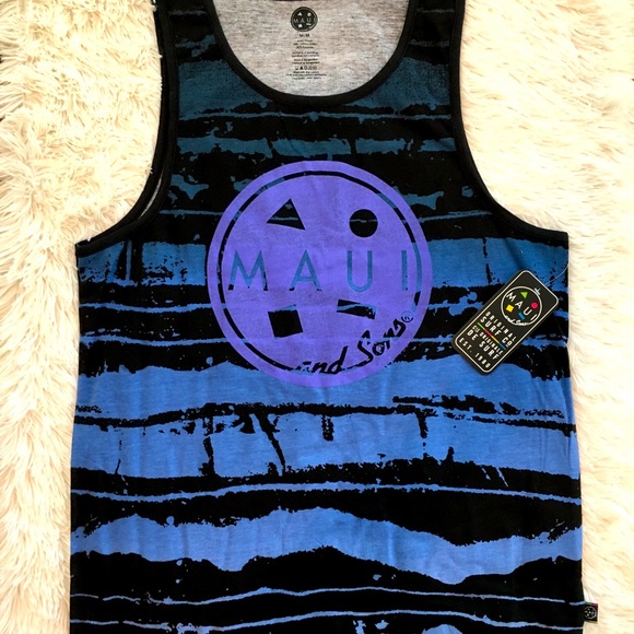 Men’s Summer Maui Tank Top Beach Boating Surf Camp - Picture 3 of 11